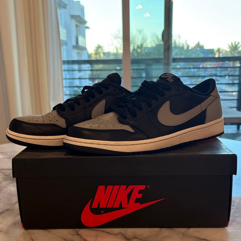 Nike Black and Gray Low-Top Shoes